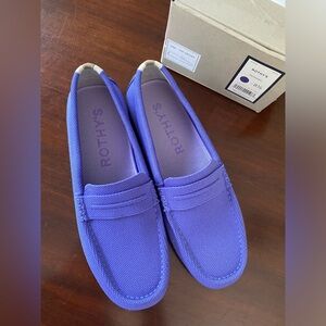 Rothy’s “The Driver” in Periwinkle, size 8.5